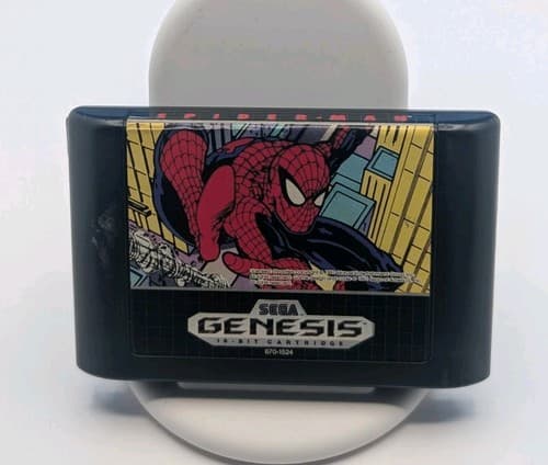Spider-Man (Sega Genesis, 1991) COMPLETE w/ Box manual game WORKS! #Y — photo 6