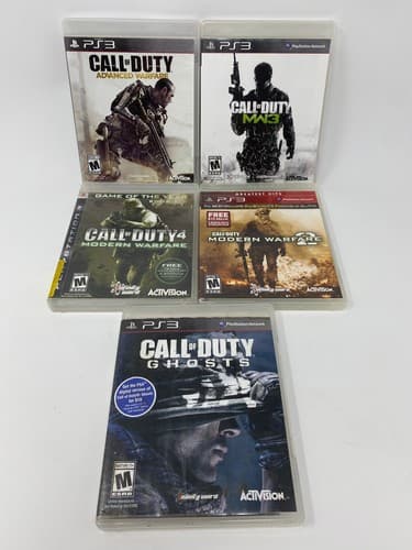 Call of Duty Lot of 5 Ghosts Modern warfare 2 3 4 advanced warfare untested — photo 5