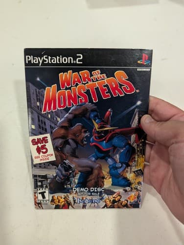 War Of The Monsters (Playstation 2 PS2 DEMO Disc) Rare, With Sleeve, Tested  — photo 2