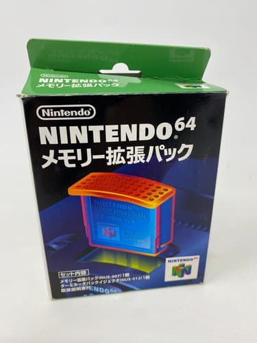 Official Nintendo 64 N64 Expansion Pak NUS-007 Japan Boxed w/ Removal Tool