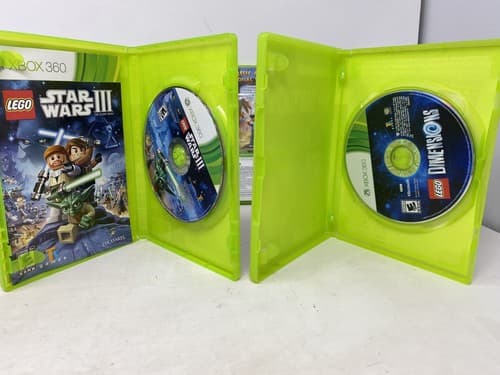 Xbox 360 4 LEGO Games Harry Potter Yr 5-7 Star Wars III Jurassic Park Dimensions — photo 3