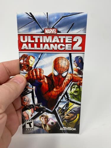 Marvel: Ultimate Alliance 2 (Sony PSP) NO GAME Manual ONLY