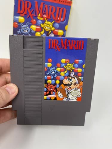 Dr. Mario Nintendo NES Game Cartridge + Box Authentic No Manual 1990 — photo 8