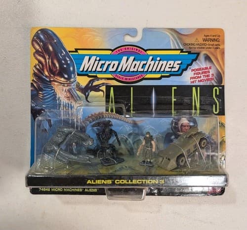 Aliens Collection 3 Vintage Micro Machines Figure Set New Sealed 1996 Galoob