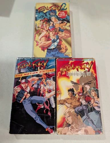 Fatal Fury, Fatal Fury 2, Fatal Fury Legend of the Hungry Wolf (VHS Lot, 94, 95)