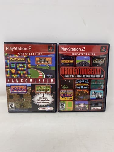 Namco Museum & 50th Anniversary Loy Of 2 PlayStation 2 PS2 Games Ships Fast