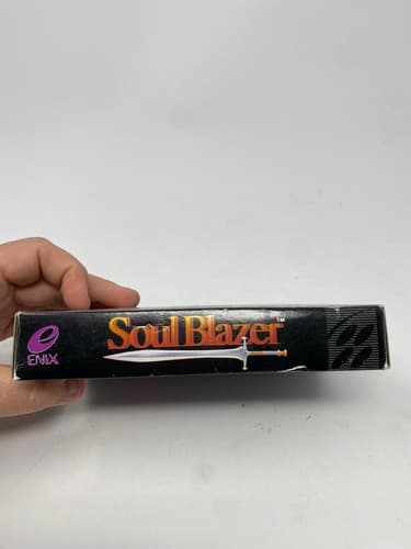 Soul Blazer SNES Complete CIB Complete Game Box Manual Poster Authentic Tested — photo 5