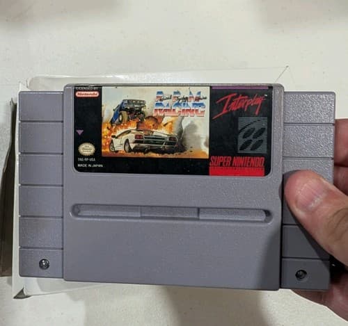 RPM Radical Psycho Machine Racing (Super Nintendo | SNES) Game And Box, Damaged — photo 9