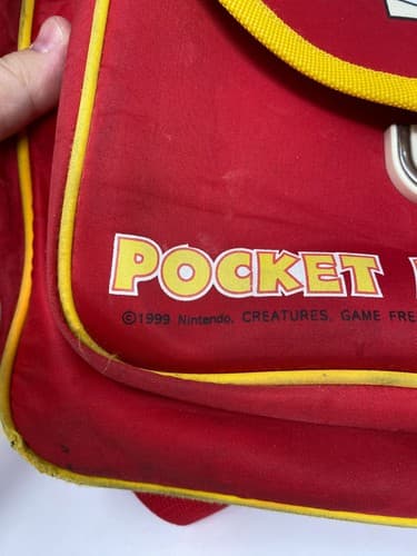 Vintage 1999 Pokémon Chinese Backpack: Game Freak RARE School Kid Misty PIkachu — photo 3