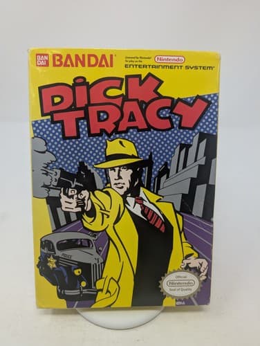 Dick Tracy NES (Nintendo Entertainment System, 1990) Game And Box, Tested