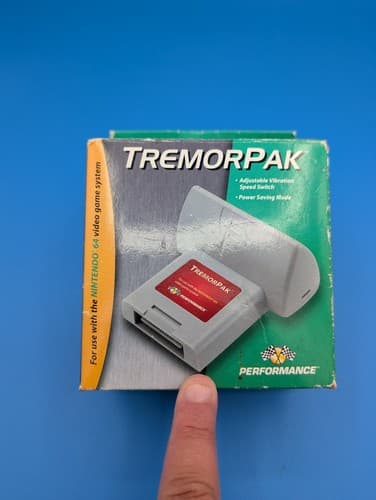 Performance Brand TremorPak Tremor Pak (Nintendo 64 N64) OEM Tested CIB Complete