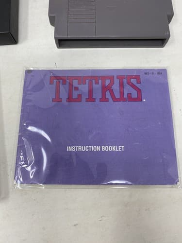 Tetris NES Nintendo Entertainment System CIB Game Box Manual & Case Ships Fast — photo 9