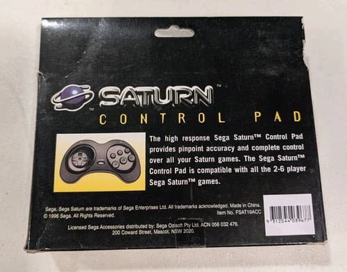 Sega Saturn Control Pad Controller Ozisoft Australia Exclusive Rare — photo 3