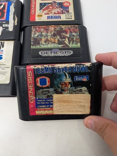 Lot Of 5 Sega Genesis Football Games - Tecmo, NFL — photo 2