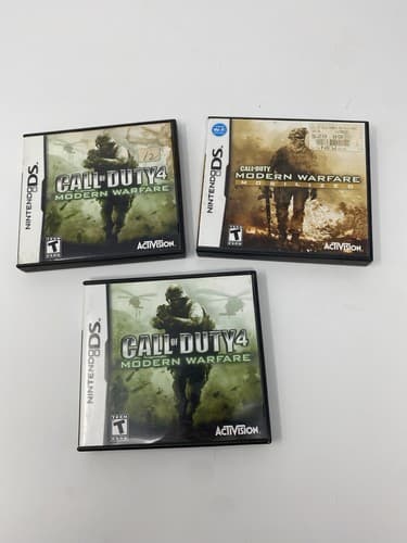 Call of Duty Modern 4 Warfare Mobilized (Nintendo DS) Lot Of 3 CASES ONLY