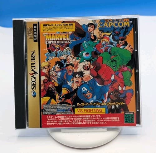 Marvel Super Heroes vs Street Fighter Sega Saturn Japan Import - US Seller