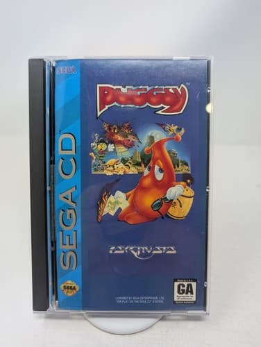 Puggsy (Sega CD, 1993) CIB Complete With Manual & Registration