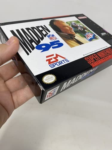 Madden NFL 95 [SNES] *BOX, MANUAL, & CARTRIDGE And Posters NICE Ships Fast — photo 5