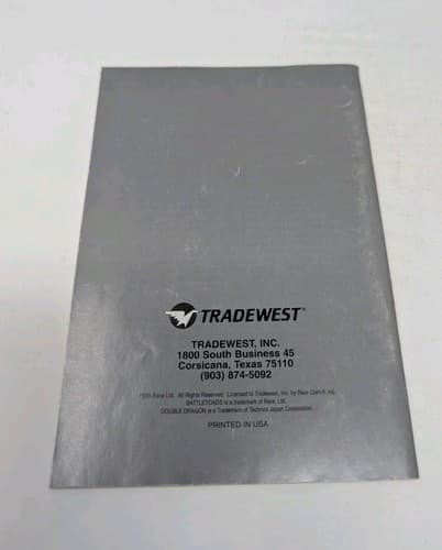 Battle Toads Double Dragon SNES Super Nintendo Manual Only Instruction Booklet — photo 2