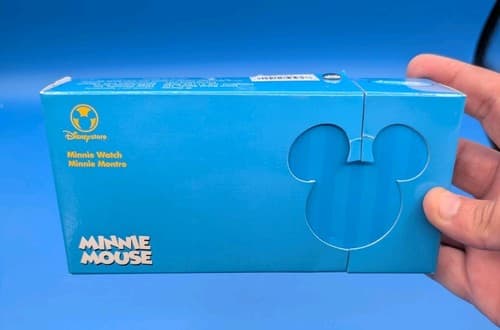 VTG Disney Minnie Mouse Watch Pink Rhinestone Float Flower Character NIB NOS Y2K — photo 2