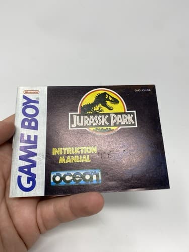 Jurassic Park Nintendo Game Boy Instruction Manual Booklet ONLY No Game Or Box — photo 2