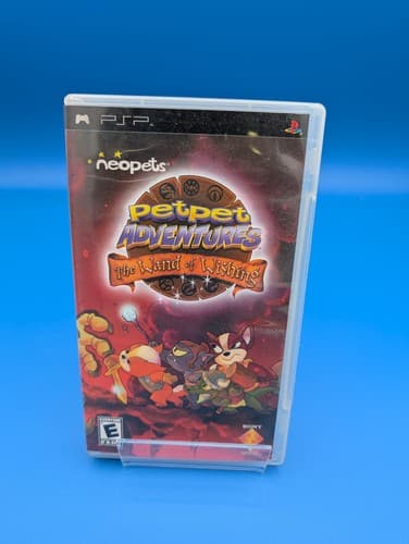 Neopets Petpet Adventures The Wand of Wishing Pet Sony PSP 2006 Complete CIB