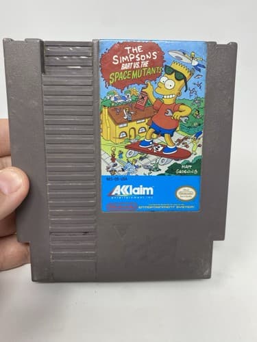 The Simpsons: Bart vs. The Space Mutants (Nintendo NES, 1991) AUTHENTIC | TESTED