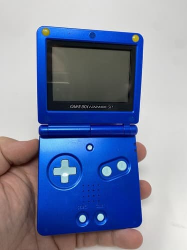 Nintendo Gameboy Advance SP Rockman Blue console AGS-001 Genuine Import Japan
