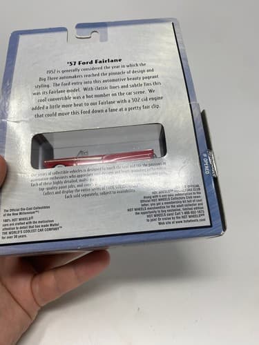 Hot Wheels 100% ‘57 Ford Fairlane Limited Edition Adult Collector Diecast NEW — photo 8