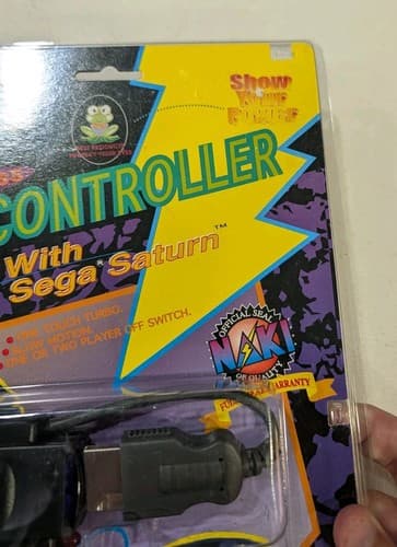 SEGA SATURN NAKI WIRELESS PRO CONTROLLER BRAND NEW Blister  — photo 3