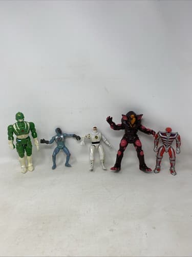 Vintage Power Rangers Action Figure Toy Lot Bandai 1994 1995 Zodd White Ranger