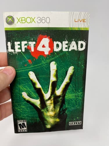 Left 4 Dead Manual for Xbox 360 Manual Only No Game included