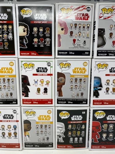Funko Pop Star Wars Lot of 12 Boxed Figures Darth Vader Kylo Ren Exclusives — photo 9