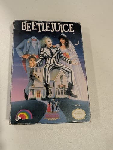 Beetlejuice (Nintendo Entertainment System, 1991) NES COMPLETE with Box & Manual