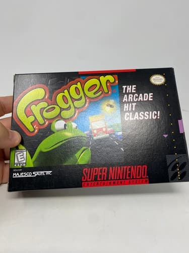 Frogger Super Nintendo SNES Entertainment System 1998 CIB Tested Game Box Manual — photo 2