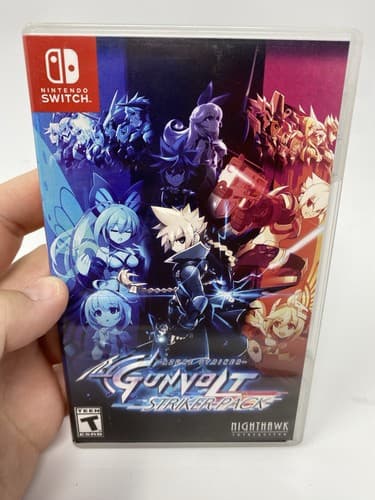 Azure Striker Gunvolt: Striker Pack (Nintendo Switch, 2017) Game & Case