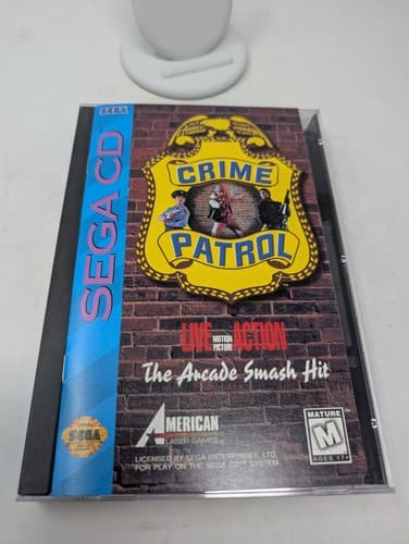 Crime Patrol (Sega CD, 1994) Complete CIB With Registration Card, Foam — photo 8