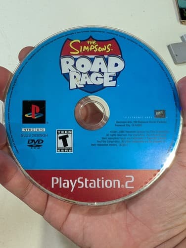 The Simpsons Road Rage - PS2 (PlayStation 2, 2001) Disc Only Tested Greatest Hit