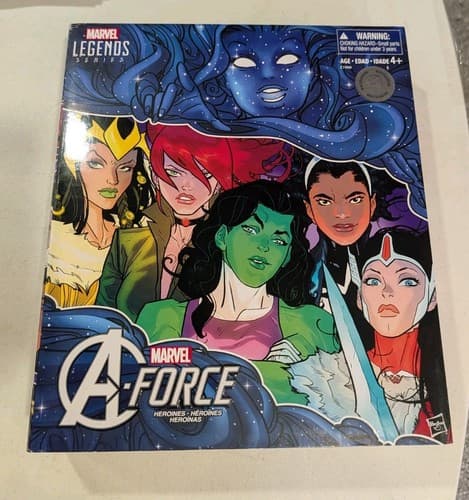 MARVEL LEGENDS A-FORCE HEROINES 6 PACK BOX SET NEW OPEN BOX HASBRO