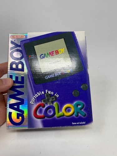 Nintendo Gameboy Color GBC Grape Purple Handheld System CGB-001 w/box — photo 2