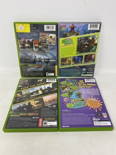 Lot Of 4 Xbox Games Oddworld: Munch's Oddysee Driv3r Call Of Duty Party Blast — photo 2