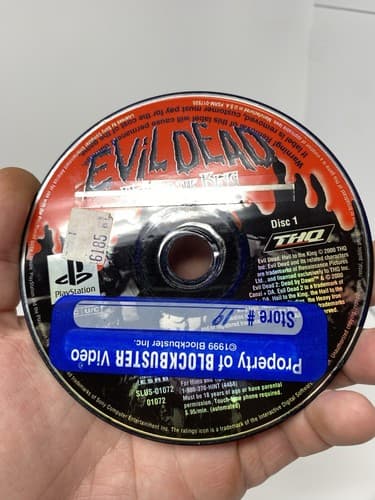 Sony PlayStation 1 PS1 Disc 1 Only TESTED Evil Dead Hail to the King — photo 2