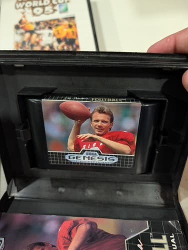 Lot Of 4 Sega Genesis Football/Rugby Games - Joe Montana, College — photo 4