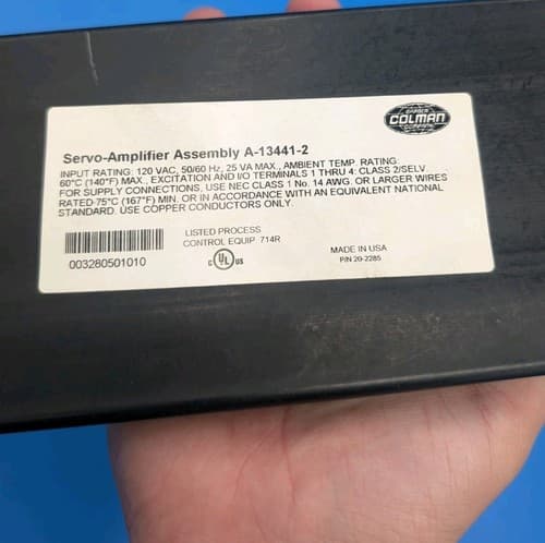 Barber Colman Servo-amplifier Assembly A-13441-2 New Without Box — photo 5