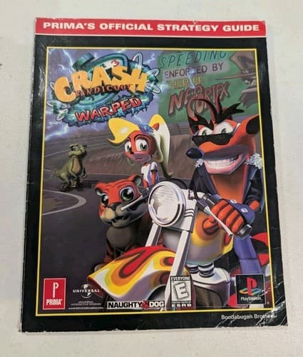 Crash Bandicoot 3 Warped Prima Games (1998) Official Strategy Guide Book PS1
