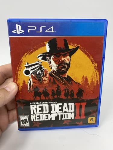 Red Dead Redemption 2  (Sony PlayStation 4) Discs Map Inserts Game Case