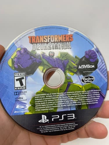 Transformers: Devastation 2015 Sony Playstation 3 PS Video Game LOOSE DISC ONLY — photo 2