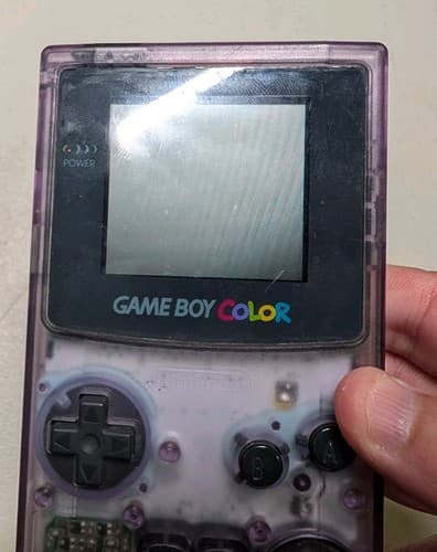 Nintendo Game Boy Color Handheld System Atomic Purple ~ Working w/ Sound — photo 2