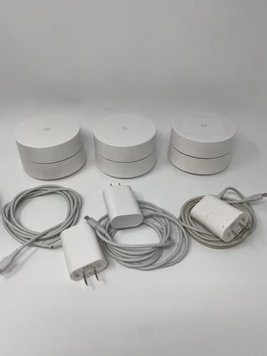 Google WiFi 3 Pack AC1200 Mesh WiFi System Wireless Router Bundle Tested Working