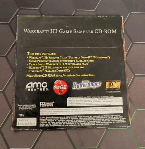 Warcraft III Reign Of Chaos Game Sampler New Sealed PC Mac — photo 2